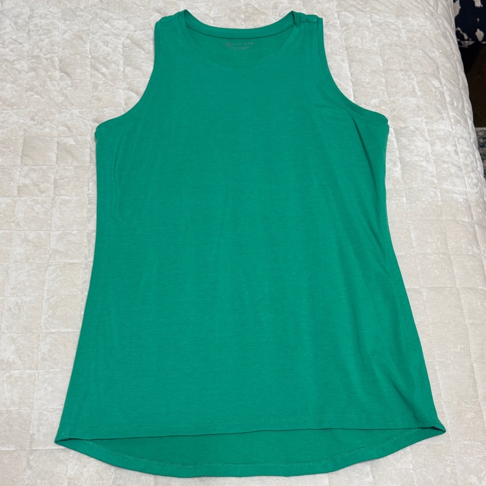 Athleta Green Sleeveless Women's Top small